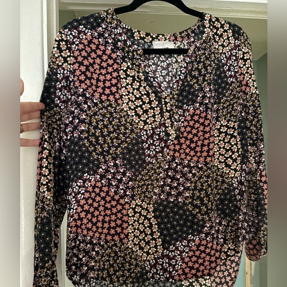 Loft floral blouse